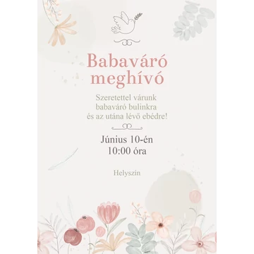 Babaváró meghívó
