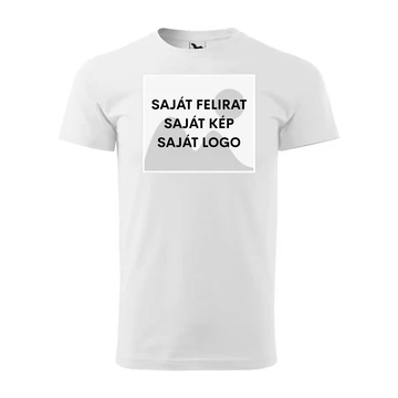 Egyedi férfi póló - több színben (fehér)