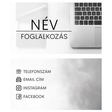 Névjegykártya - két oldalas