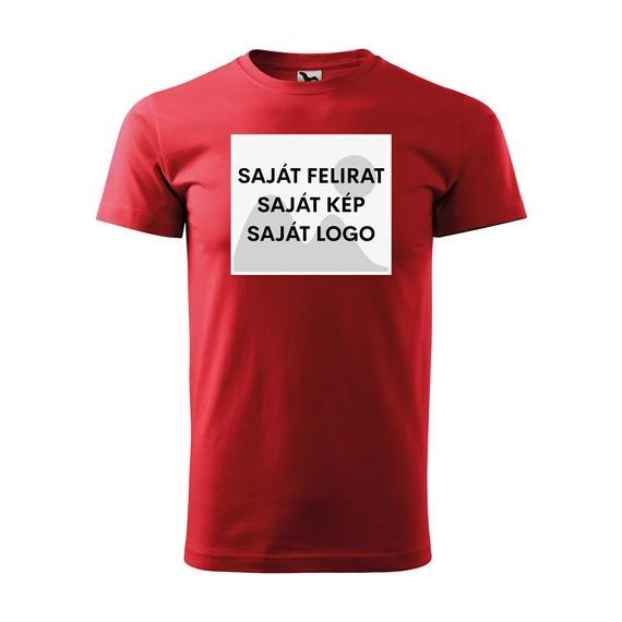 Egyedi férfi póló - több színben (piros)