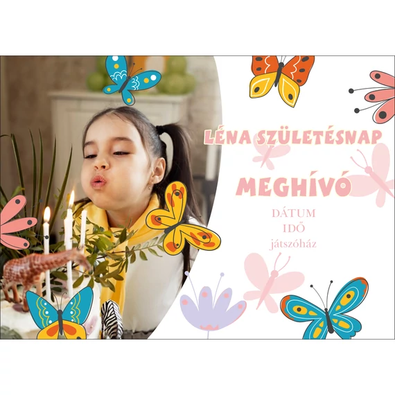 Születésnapi meghívó - képes